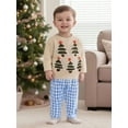 thumbnail image 3 of Miaouyo Infant Baby Boys Girls Christmas Sweater 0 3 6 9 12 18 Months Tree/Santa Hat Embroidery Long Sleeve Crew Neck Chunky Knitwear, 3 of 9