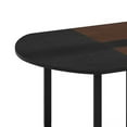 thumbnail image 5 of Benjara Executive Office Desk, 71 Inch Brown Top w Curved Edges, Black Metal, 5 of 6