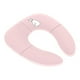 thumbnail image 5 of Asiento de inodoro plegable mejorado, portátil, antideslizante, con aro para WC, funda para WC para viajes. Rosado, 5 of 7