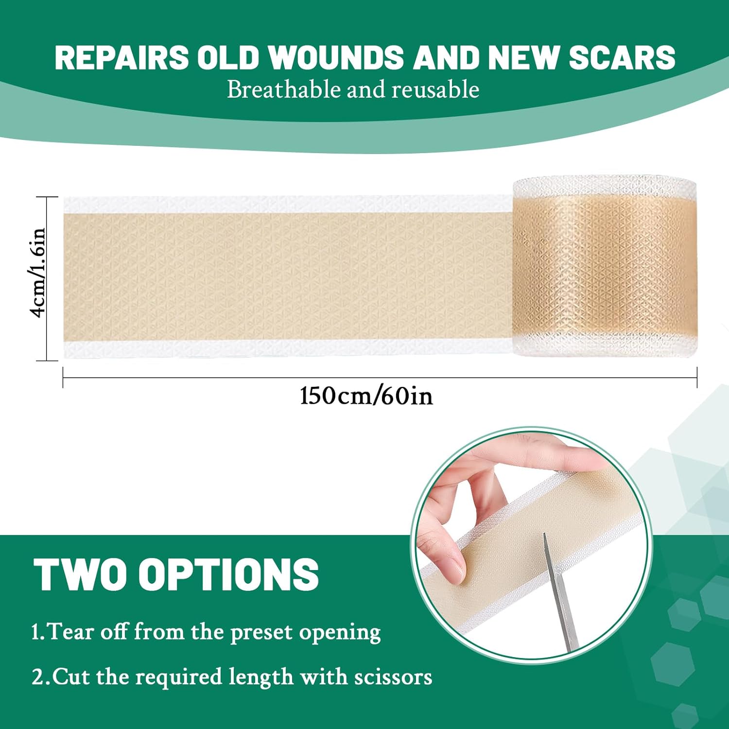 Feuilles De Silicone Pour Cicatrices - Patch Gel Réparation Plaies Et Brûlures - Taille Standard - Neuf