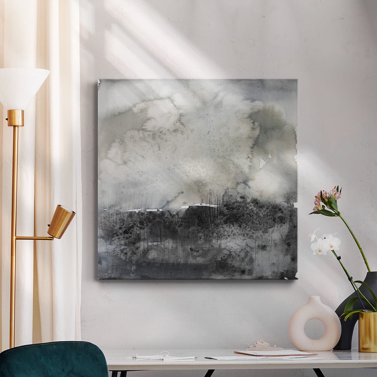 Wexford Home Salted Horizon II-Premium Gallery Wrapped Canvas, 32" x 32" - Ready to Hang