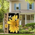 thumbnail image 7 of SM-XLHN Spring Summer Bee Sunflower Garden Flag 12x18 Inch Double Sided, Welcome Holiday Burlap Yard Outdoor Decoration, 7 of 7
