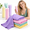 Pastel-26 x 17 Inch, variant on 4 Swim Chamois Towels Diving Sha 13 X 17 Inch Vibrant
