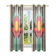 thumbnail image 7 of Yayeee Window Curtains Set of 2 for Living Room Light Filtering 63"x42", Geometric Circle, 7 of 7