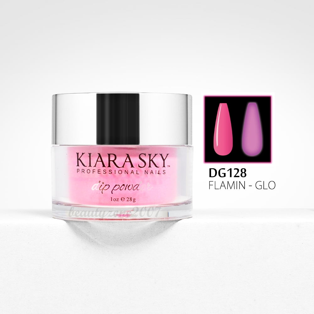 kiara Sky Glow In The Dark Acrylic Powder DG128 Flamin-Glo 1oz