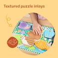 thumbnail image 5 of Melissa & Doug Forest Friends Touch & Feel Wooden Puzzle, 5-Piece Chunky Toddler Puzzle with Animals & Textured Silicone Puzzle Board Inlays for Ages 2+, 5 of 10