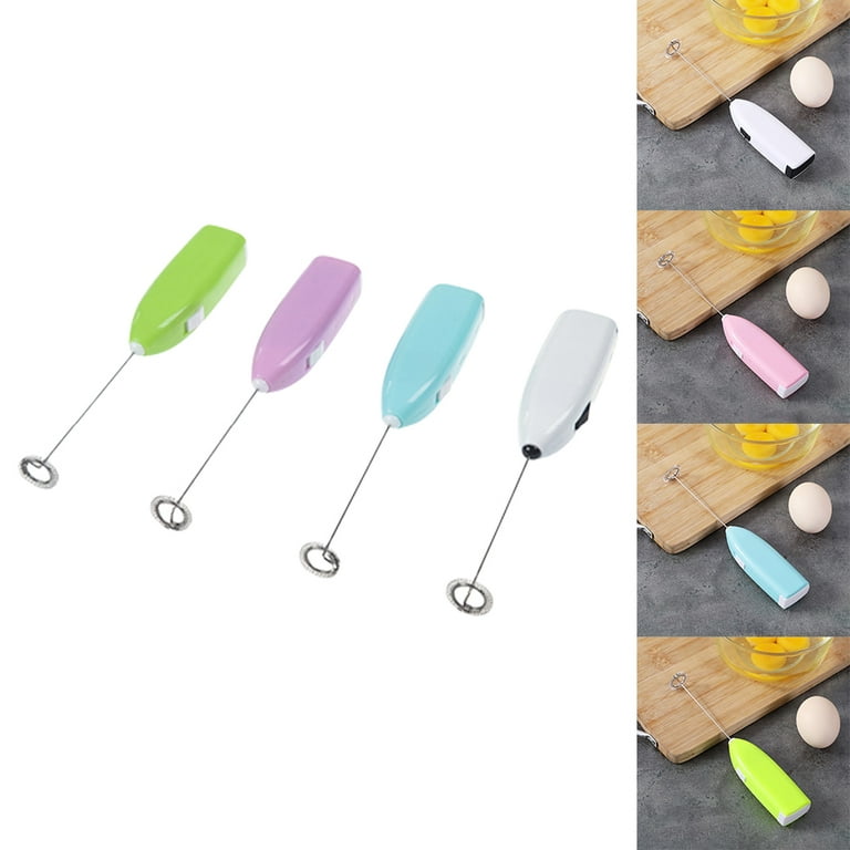 Electric Mini Kitchen Stirrer Milk Frother Coffee Egg Milk Shake Mixer  Stainless Steel Battery Operated Coffee Stirrer for Foamer