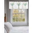 thumbnail image 3 of Eucalyptus Leaf Valances for Windows Vintage Green Leaf Plant Kitchen Valance Curtain Rod Pocket Small Curtains for Cafe Bathroom Laundry Basement 60" x 18", 3 of 8