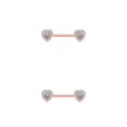 thumbnail image 1 of Sonducket Anillo para pezones con barra, decoración de cuerpos pequeños de Metal, accesorio de joyería, Piercings para senos, elegante para el Tipo 6 2piezas Sonducket CBP270851, 1 of 6