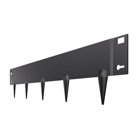 Rust-Resistant Steel Landscape Edging, 5-Pack 39” x 4” Black Lawn Edging Borders for Yard & Garden