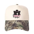 thumbnail image 2 of COWGIBL UP Letter Embroidered Color Block Trucker Hat Unisex Adjustable Cotton Breathable Fashion Cap for Travel Daily Wear, 2 of 11