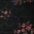 thumbnail image 3 of Zelouf Bethany Floral Embroidery Lace  , Sewing, DIY, Crafts Fabric by the Yard, Black/wine/mauve, 20 Yard, 3 of 3