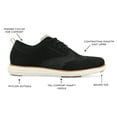 thumbnail image 3 of Vance Co. Mens Ezra Wide Width Tru Comfort Foam Knit Wingtip Dress Shoe, 3 of 7