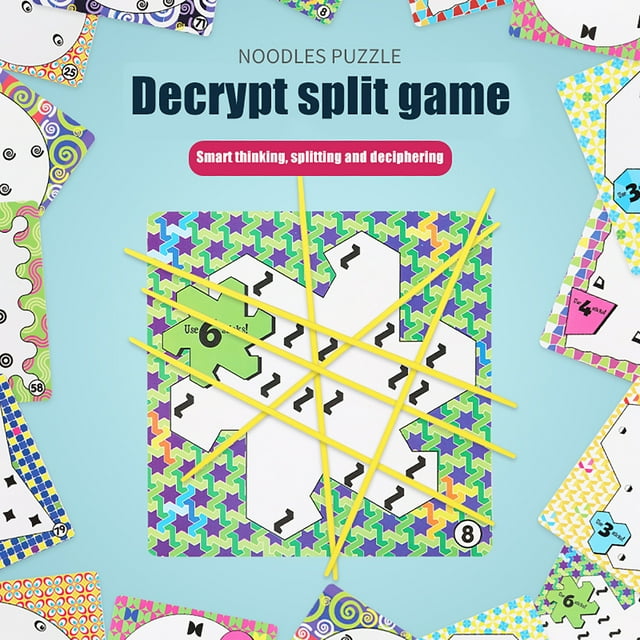 Noodles Split Card Decryption Segmentation Educational Logical Thinking Training