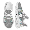 thumbnail image 1 of Zapatos casuales para mujer con diseño de dentista, planos, con cordones, transpirables, para caminar en la playa, primavera y otoño., 1 of 6