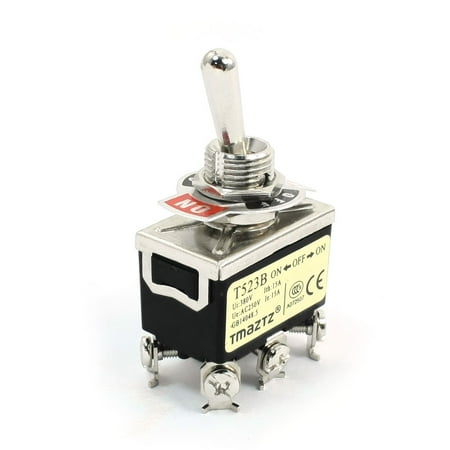Dpdt Mini Switch - ON/OFF/ON 3 Position DPDT 6 Screw Terminal Locking Toggle Switch 380V 15A