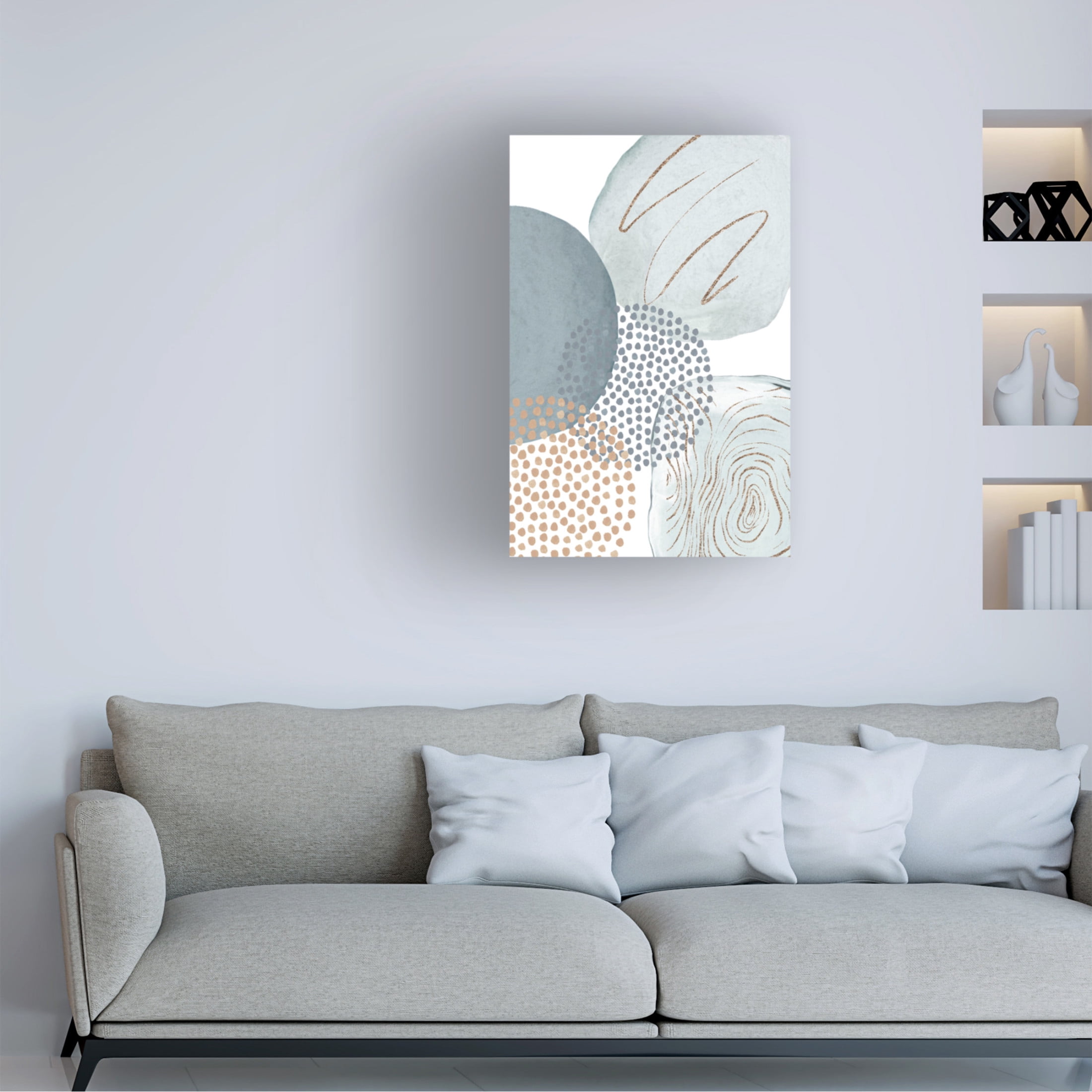 Trademark Fine Art Sally Ann Moss Grey Cloud 1 Canvas Wall Art