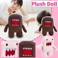 thumbnail image 2 of 11.8" Domo Monster Plush, Funny Stuffed Figure Throw Pillows for Home Decor for Anime Fans (Brown), 2 of 5