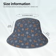 thumbnail image 5 of Kdxio Reflective Bucket Hat - Squirrel And Snowflakes Print Bucket Hat for Men,Women, 5 of 9