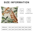 thumbnail image 5 of Awypu  Jungle Animals Throw Pillow Covers Lion Giraffe Sloth Toucan Tropical Outdoor Decorative Pillows Cushion Cases for Couch Sofa Bed Home Decor 24x24in, 5 of 5