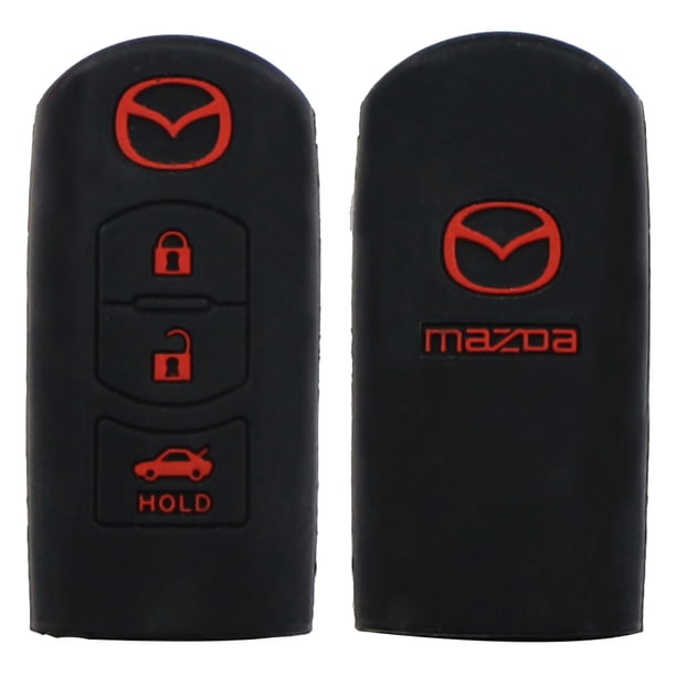 Funda De Goma De Silicona Para Llave De Coche MAZDA 3 5 6 Axela CX5 CX7 Atenza Core-wing 3 Botones Smart Remote Key Shell huangjie unisex