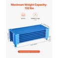 thumbnail image 2 of VEVOR Stackable Kiddie Cot 52" x 23" Daycare Nap Cots for Kids Blue (Pack of 6), 2 of 9