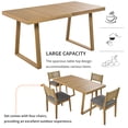 thumbnail image 2 of Acacia Wood Multi-Person Outdoor Dining Set - Gray, 2 of 8