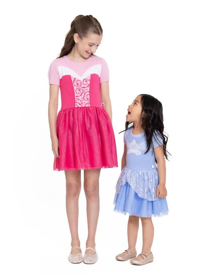 Disney Toddler Girl Cinderella Cosplay Sweater Dress, Sizes 12M-5T - Main Image