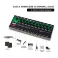 thumbnail image 2 of Mixer,10-channel Audio Stereo Processor Adjustment Shell Type-c Metal Stereo Mono Adjustment Knob Line 6.35mm Mono Line Input Processor Adjustment Processor Adjustment Buzhi, 2 of 7