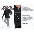 thumbnail image 4 of GIRUNS Men's Golf Polo Shirts Long Sleeve UPF 50+ Lightweight Summer Casual Quick Dry Tee Black L, 4 of 7
