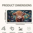 thumbnail image 2 of Calf with Curly Hair in Flower Field Front License Plate,Metal License Plate,Funny Standard Plates Personalized Novelty Decorative For Men/Women/Boys/Girls Car 6×12 Inch, 2 of 7