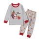thumbnail image 3 of Conjunto de ropa de Navidad para niños y niñas, pijamas de manga larga, camiseta, Tops y pantalones, 2 piezas, ropa para el hogar, trajes de Año Nuevo, 3 of 4