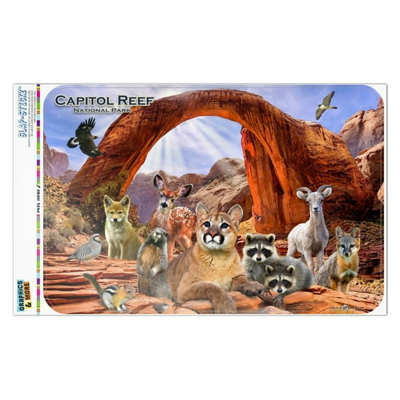 Capitol Reef National Park Utah UT Animals Cougar Prairie Dog Deer Raccoon Home Business Office Sign
