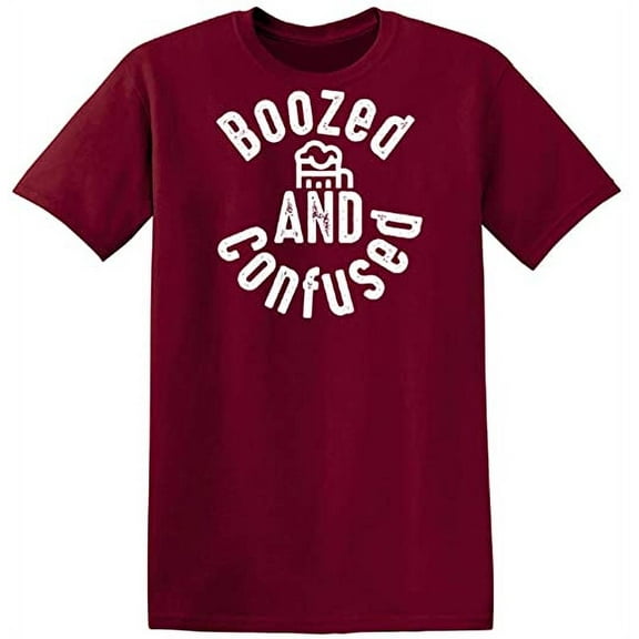 RedBarn Unisex Garnet Half Sleeves Cotton Confused Graphic T Shirt