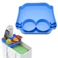 thumbnail image 2 of Bag Top Tray Organizer For Most Hole Totes, Divided Insert With Cup Holders & Phone Slot, Storage Rack For Pool, Travel & Beach Accessories, Blue, 2 of 6