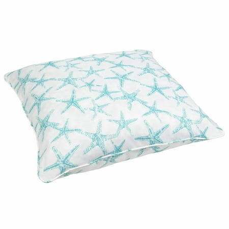 Aqua Starfish Corded Outdoor Indoor Large 26 Inch Floor Pillow
