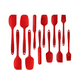 thumbnail image 1 of "Set 12 Utensilios Silicona Cocina Palas Espatulas Reposteria Malubero, Rojo ", 1 of 5