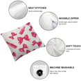 thumbnail image 6 of PIKWEEK Throw Pillow Covers Pink Nude Lipstick Watercolor On Black Care Color Cosmetic Design Lip Zippered Cushion  A set of two  Multiple specifications White, 6 of 7
