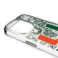 thumbnail image 3 of Miami Hurricanes iPhone Paisley Design Clear Case, 3 of 7