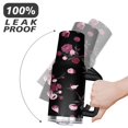 thumbnail image 6 of 40 OZ Gothic Flowers Rose Wildflowers Travel Mug Gifts for Women Men Birthday Travel Cup Gifts for Husband Son Dad Insulated Stainless Steel Water Bottle with Handle, 6 of 7