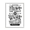 thumbnail image 4 of Stupell Industries Flush & Wash Hands Vintage Style Text Typography Graphic Art White Framed Art Print Wall Art, Design by Lettered and Lined, 4 of 5