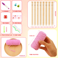 thumbnail image 4 of Yarniss Complete Knitting Kit for Beginners, Bamboo Knitting Needles Set 3.75mm-7mm, 10 yarn balls, Storage Case & Full Accessories, All-in-One Knitters Gift for Adults, 4 of 8