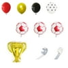 ASNOUIFU 61 Pieces Balloons, Soccer Print Balloons Trophy Shaped Balloons Set Party Decorations Home Ornaments