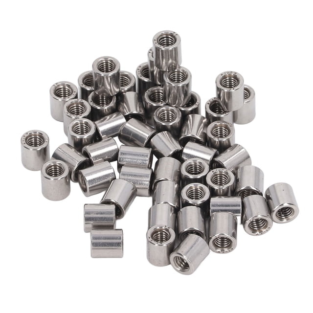 Connecteur Rond Écrou, 50 Pcs Écrou de Couplage Rond en Acier Inoxydable Solution Innovante