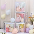 thumbnail image 1 of Set, Transparent Balloon Box, BABY Letter Party Decoration Supplies, Wedding Scene Layout Props (without Balloons), Birthday Balloons, Birthday Party Supplies, Party Decoration, Wedding Supplies, Wedd, 1 of 5