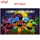 thumbnail image 3 of Decoración para fiesta de cumpleaños con diseño de Smiling Critters Catnap, pancarta con globos, adorno para tarta, vajilla, suministros para fiestas, baby shower, 3 of 5