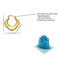 thumbnail image 5 of Earrings for Women,925 Sterling Silver Hypoallergenic ,Classic Polished Chunky Earrings, 5 of 7