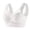 White, variant on IQOGKRN Sports Bras for Women Plus Size Full Coverage Support Bras No Underwire Lift Push Up Bra Seamless Gathering Bras Beige L