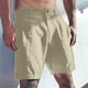 thumbnail image 1 of pstuiky Pantalones cortos casuales para hombre, Pantalones cortos deportivos transpirables de verano para hombre, de algodón y cáñamo con bolsillos para la playa Pantalones cortos cargo, 1 of 6