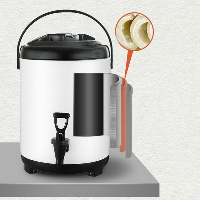 Cubo Dispensador de bebidas BuyWeek Acero inoxidable aislante de frío y calor 8 litros